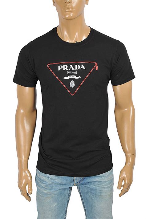 prada t shirts mens price|prada men's short sleeve shirts.